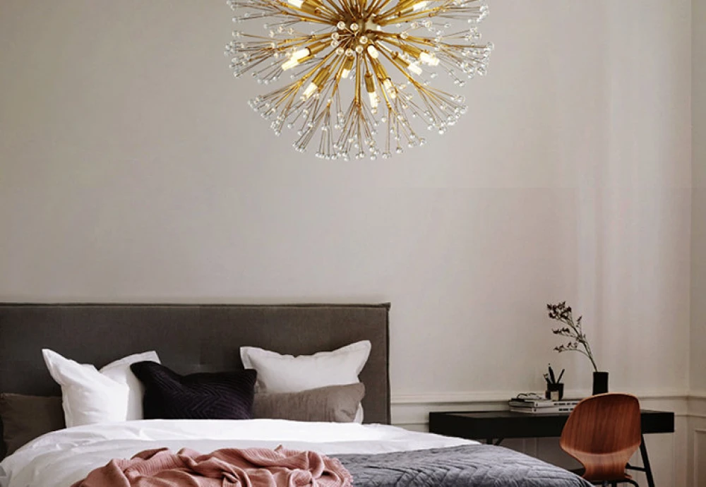 round modern crystal chandelier